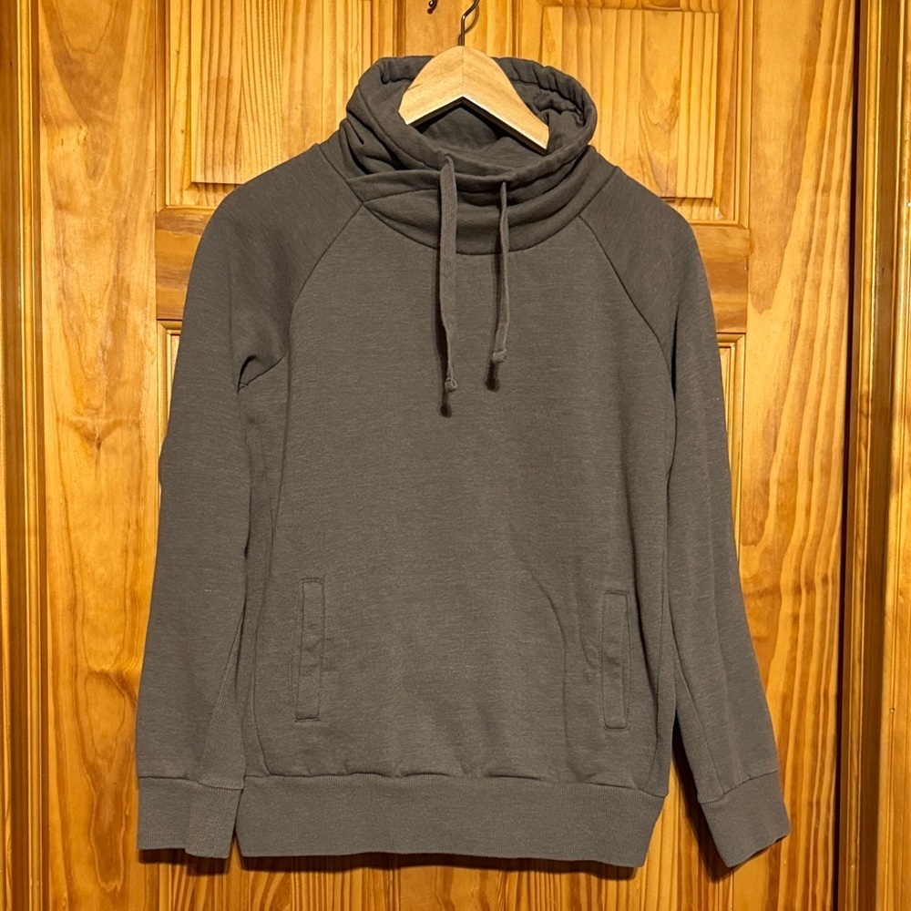 Prana Heather Gray Cowl Neck Top